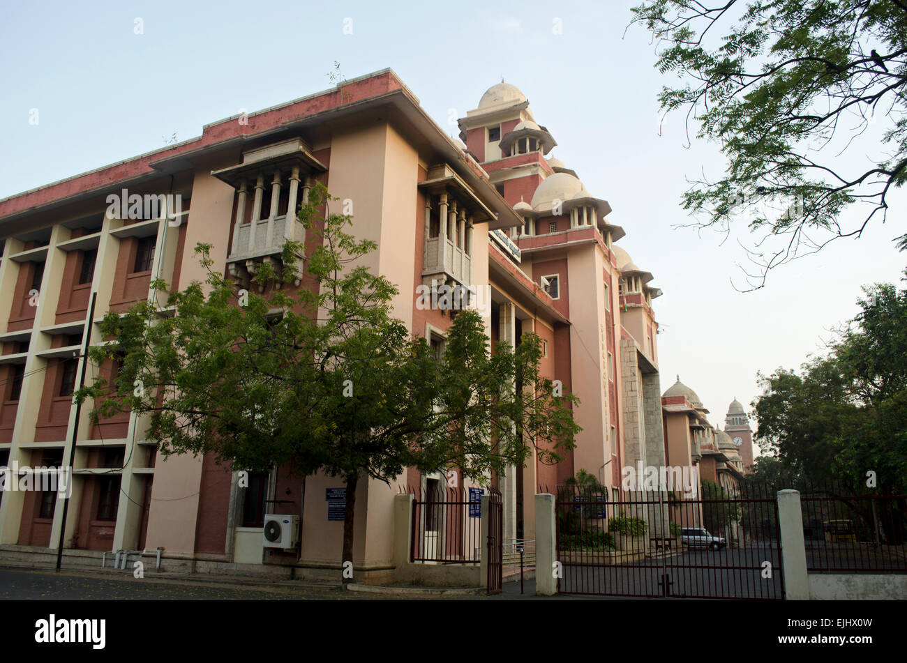 A view of the main building of Madras University in Chennai,Tamil Nadu,India Stock Photo