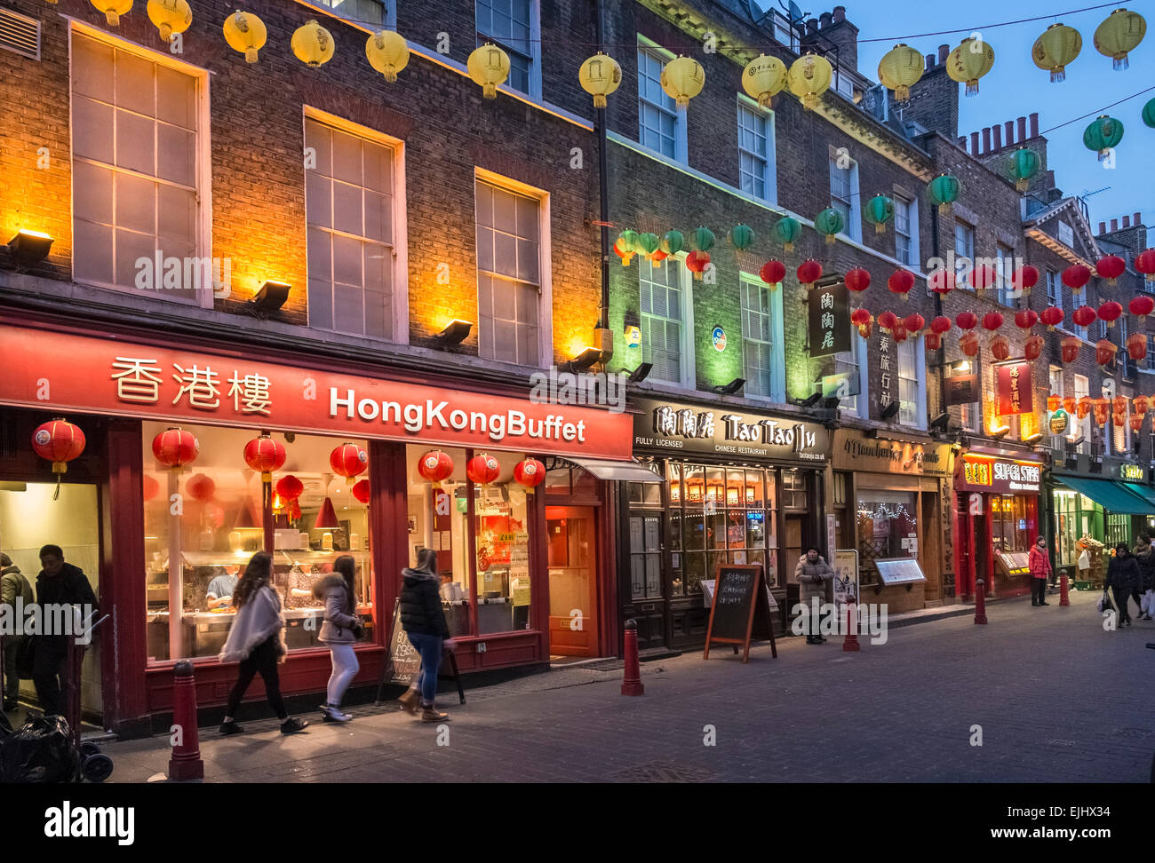 Lisle Street, Chinatown, London, England, UK Stock Photo
