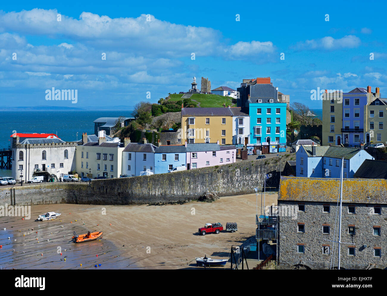 The harbour, Tenby, Pembrokeshire, Wales UK Stock Photo
