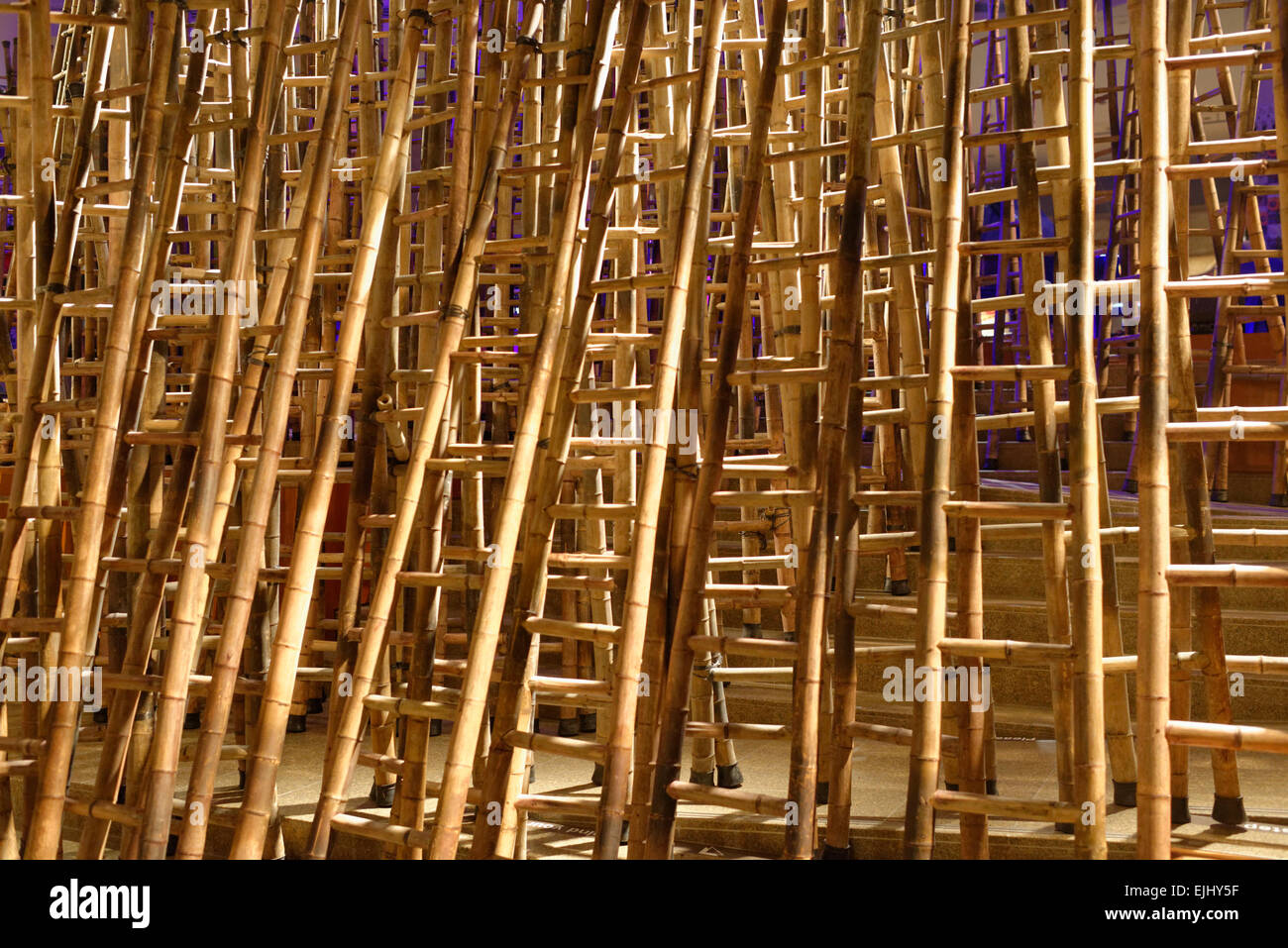 Modern Art Exhibition Display Of Bamboo Ladders And Light Esplanade Opera House Singapore Stock Photo Alamy Modern Art Exhibition Display Of Bamboo Ladders And Light Esplanade Opera House Singapore Stock Photo Alamy