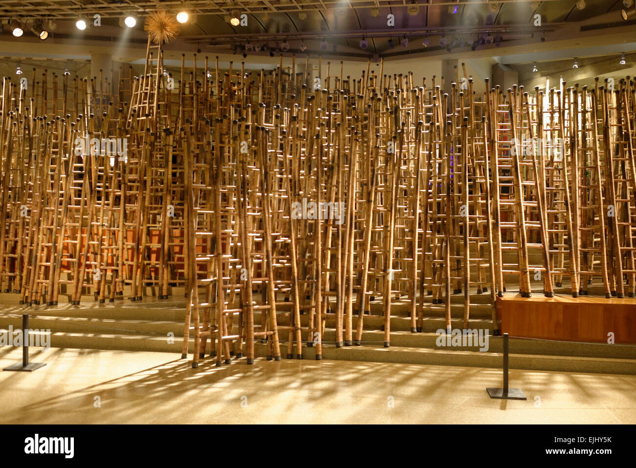 Modern Art Exhibition Display Of Bamboo Ladders And Light Esplanade Opera House Singapore Stock Photo Alamy Modern Art Exhibition Display Of Bamboo Ladders And Light Esplanade Opera House Singapore Stock Photo Alamy