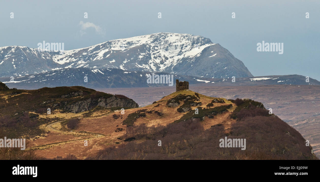 Castle Varrich, Tongue, North coast Scotland Stock Photo