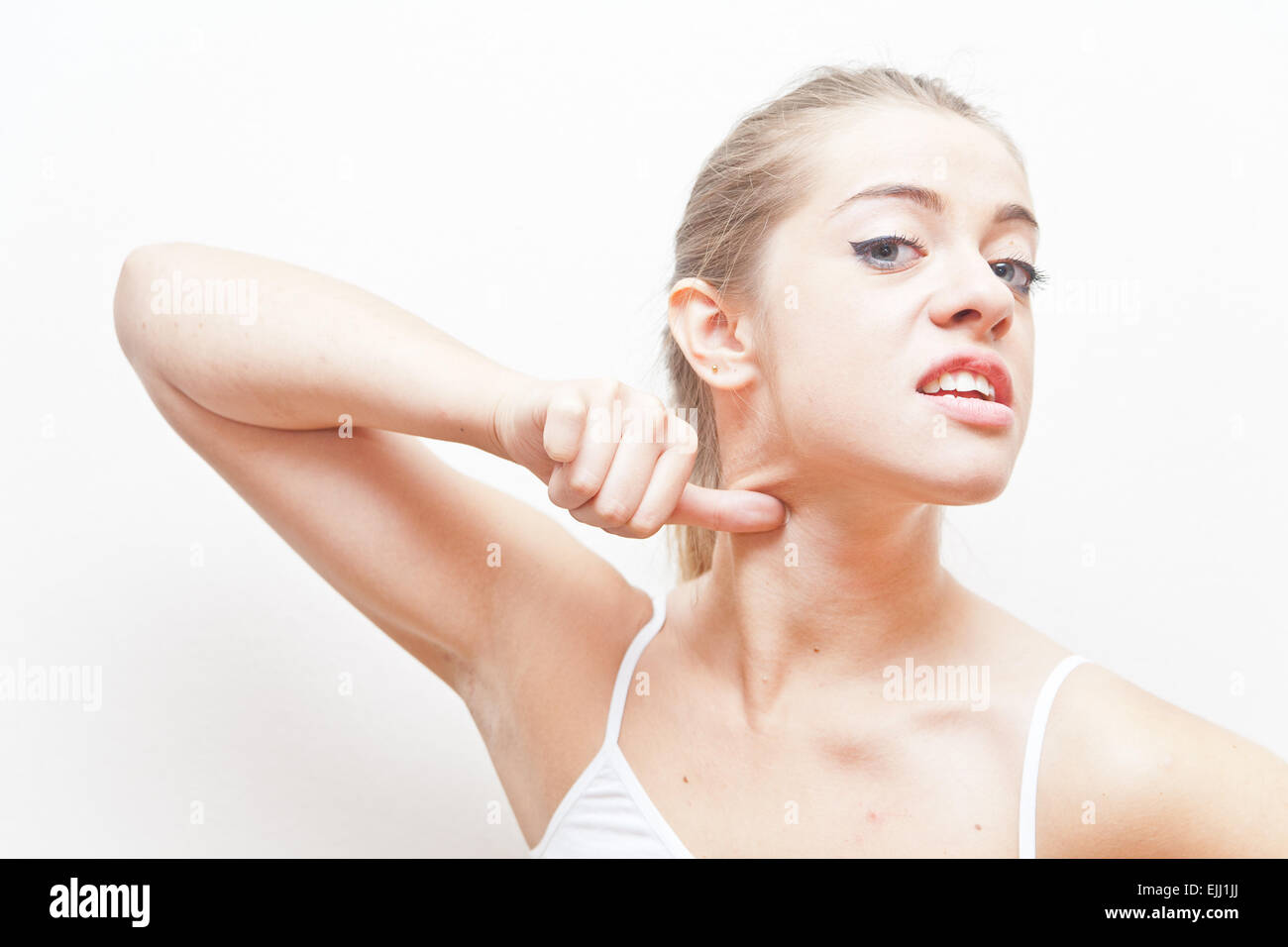 Cut throat gesture hires stock photography and images Alamy