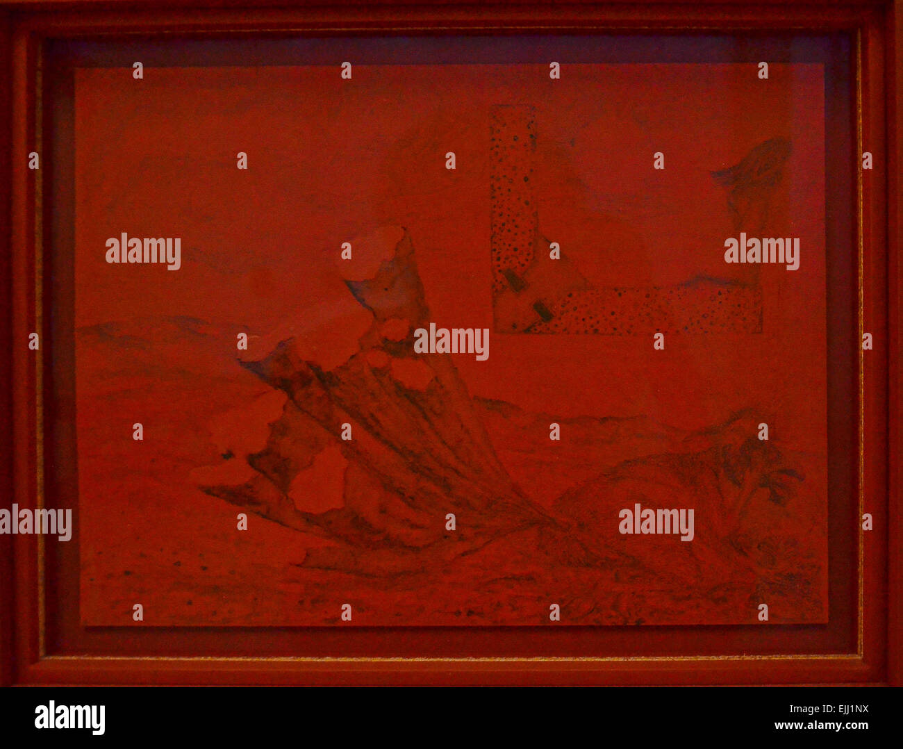 Matthew Barney, Drawing, River of Fundament, a Gesamtkunstwerk Stock Photo