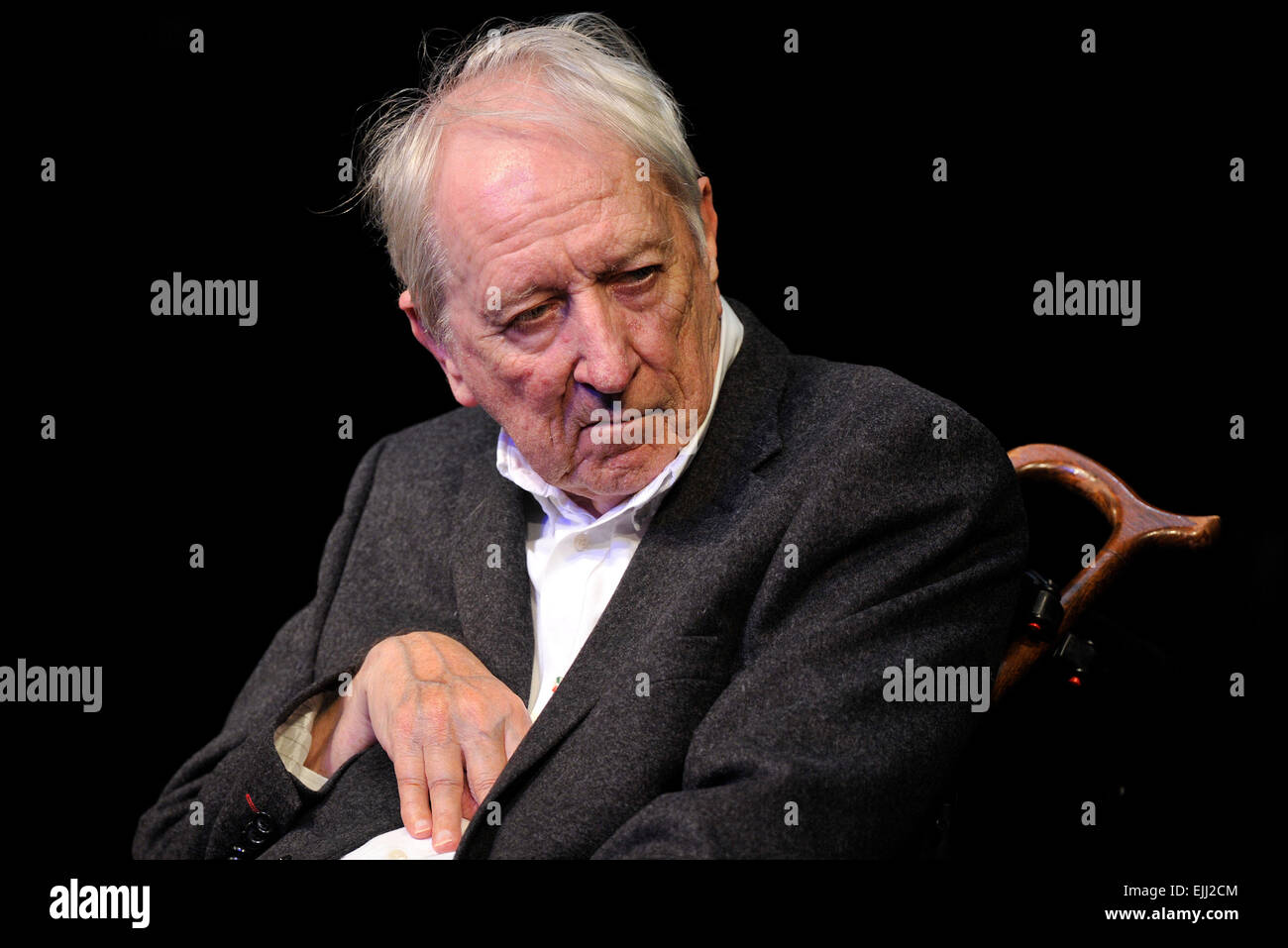 Cologne, Germany. 21st Mar, 2012. Swedish author and Nobel Prize Laureate Tomas Transtroemer is pictured during a reading at the Lit.Cologne in Cologne, Germany, 21 March 2012. The biggest European literature festival Lit.Cologne will go on till 24 March 2012. Photo: Marius Becker/dpa/Alamy Live News Stock Photo