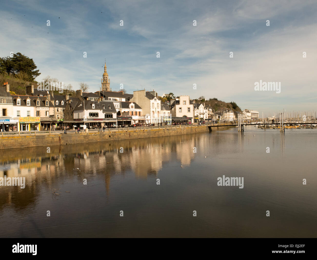 Seaside in Spring Stock Photo