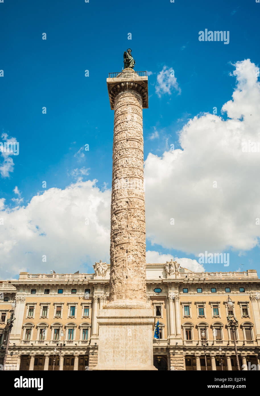 Column of Marcus Aurelius Stock Photo - Alamy