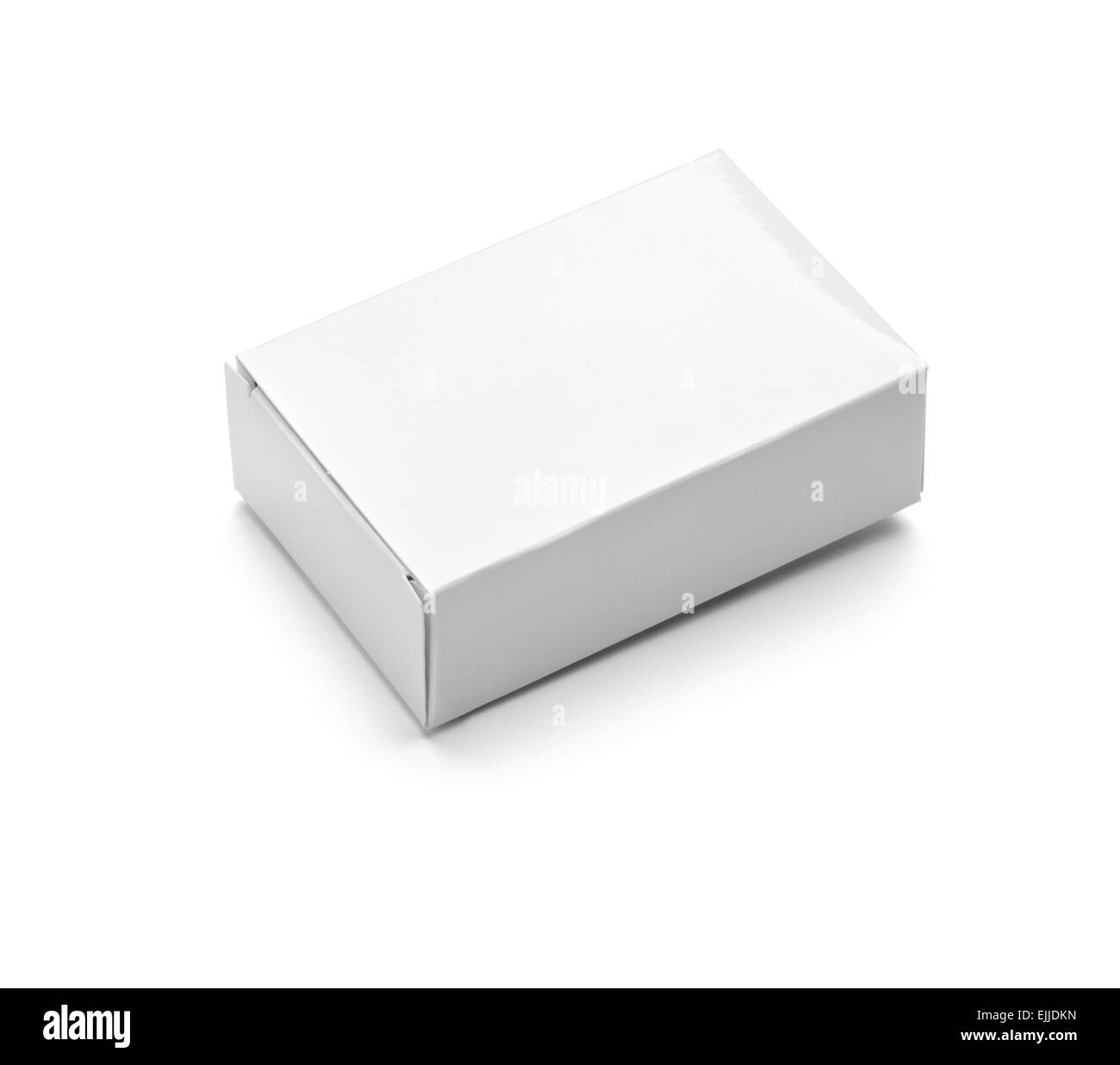 close up of  a white soapbox on white background Stock Photo