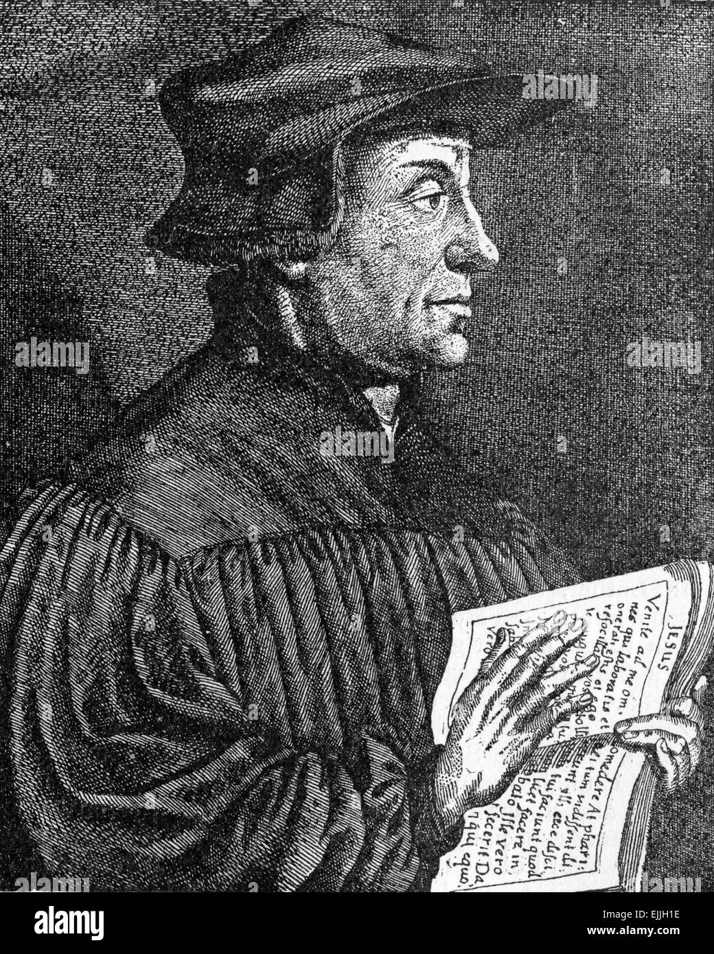Huldrych or Ulrich/Ulricht Zwingli (1484 – 1531),  a leader of the Reformation in Switzerland Stock Photo