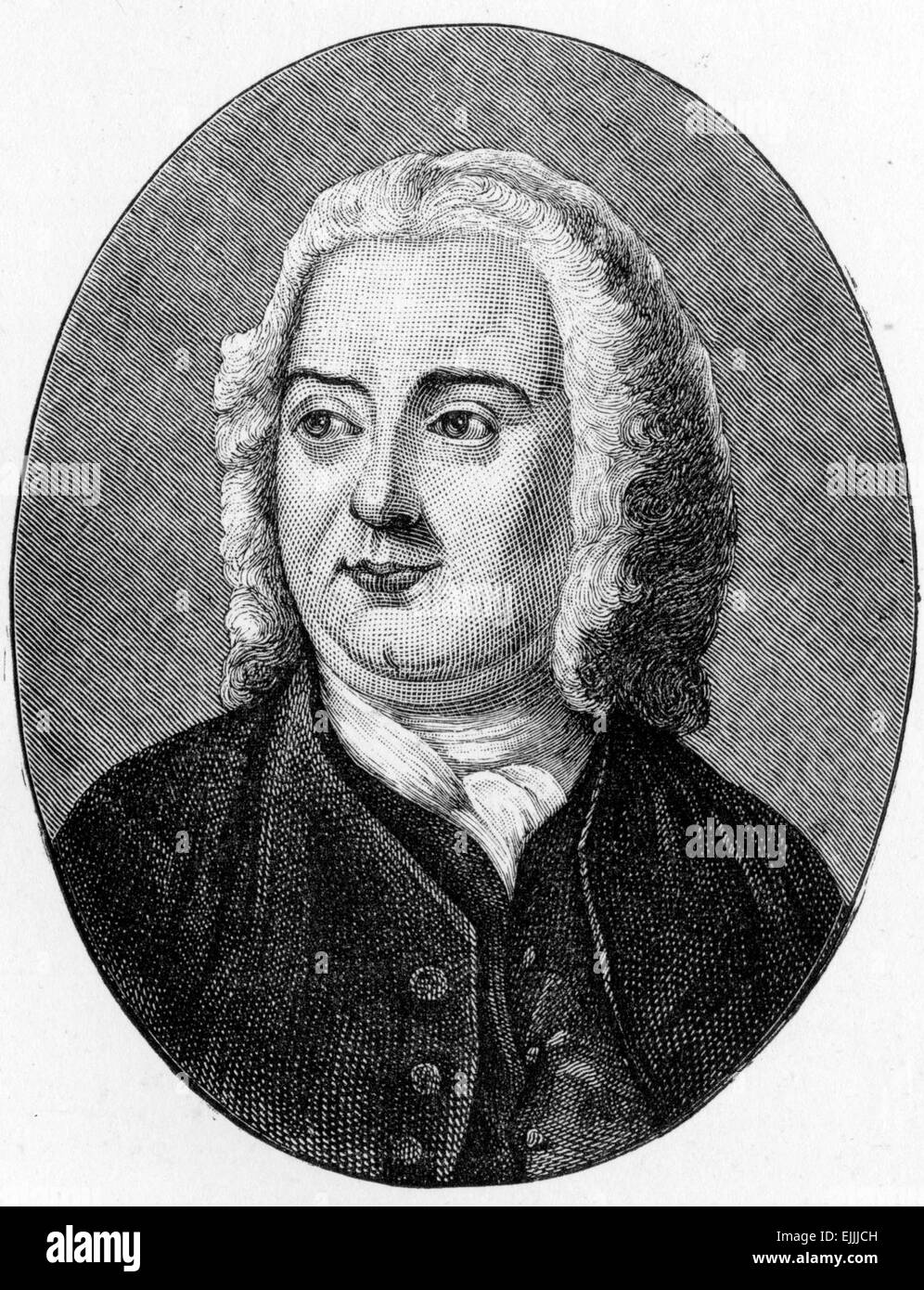 James Thomson (1700 - 1748) Scottish poet and playwright Stock Photo