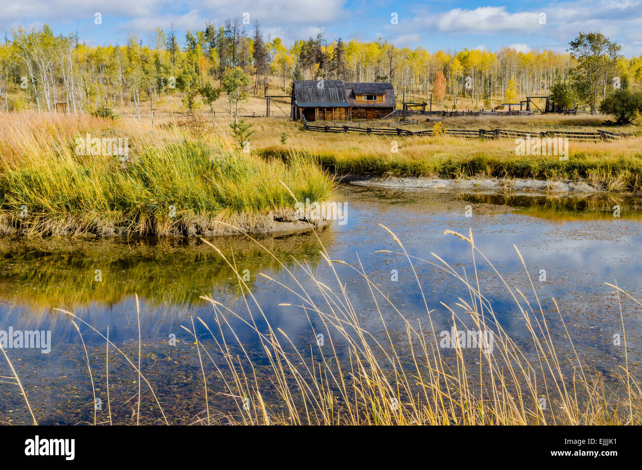 House, 83 Mile House, Cariboo region, British Columbia, Canada Stock