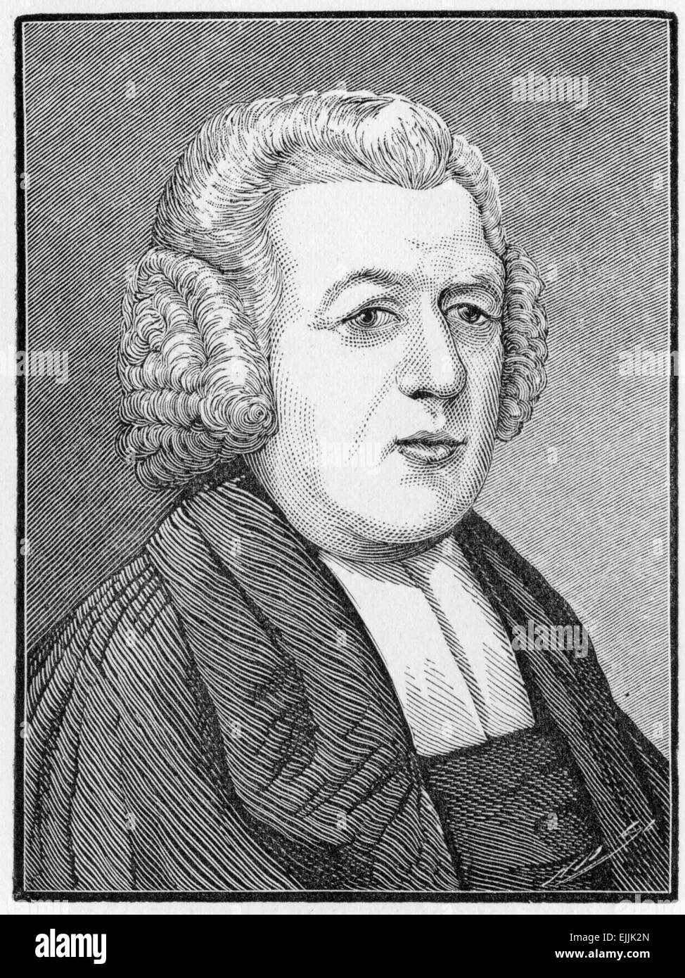 John Henry Newton (1725 - 1807)  English sailor, ex-slave trader and Anglican clergyman Stock Photo