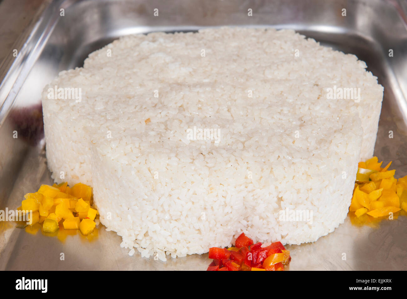 White rice on display at a hotel restaurant buffet Stock Photo - Alamy