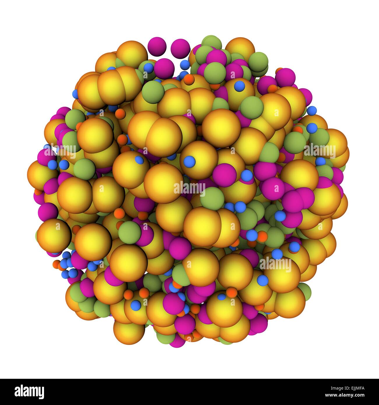 Abstract molecule, computer artwork. Stock Photo
