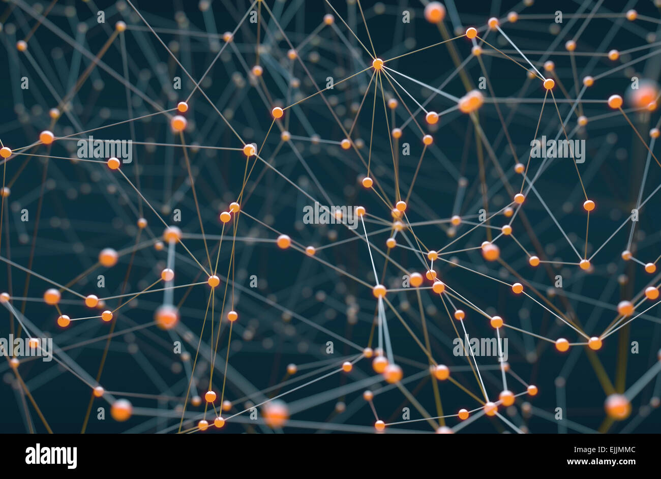 Connecting lines, computer illustration Stock Photo - Alamy