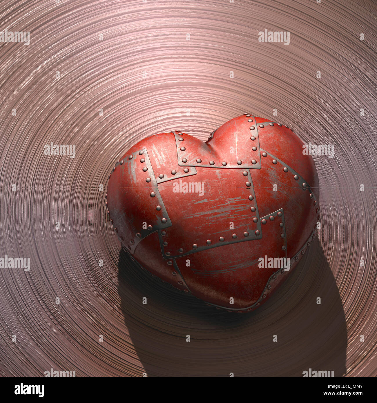 Metal heart hi-res stock photography and images - Alamy