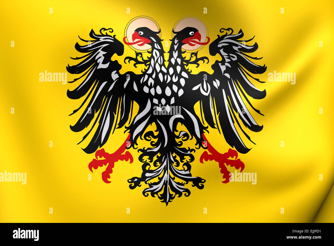 Flag of Holy Roman Empire (1400-1806). Close Up Stock Photo - Alamy