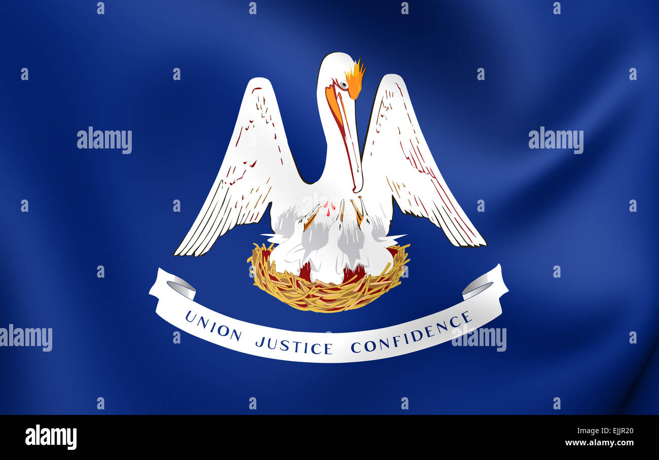 Flag of Louisiana, USA. Close Up Stock Photo Alamy