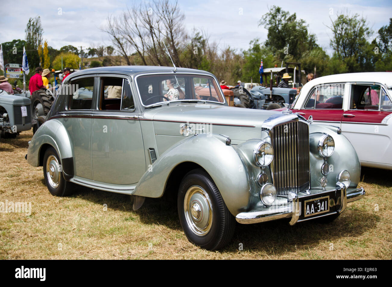 1954  R Type Bentley Saloon at a rural show in Bendemeer Australia Stock Photo