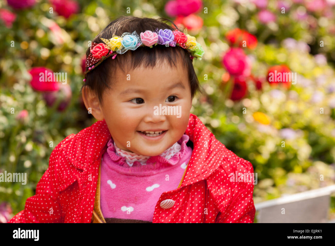 Cute chinese child Stock Photo