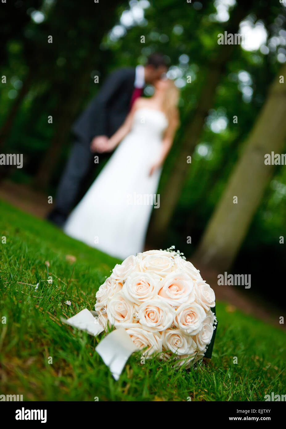 Wedding couple on the wedding day Stock Photo - Alamy