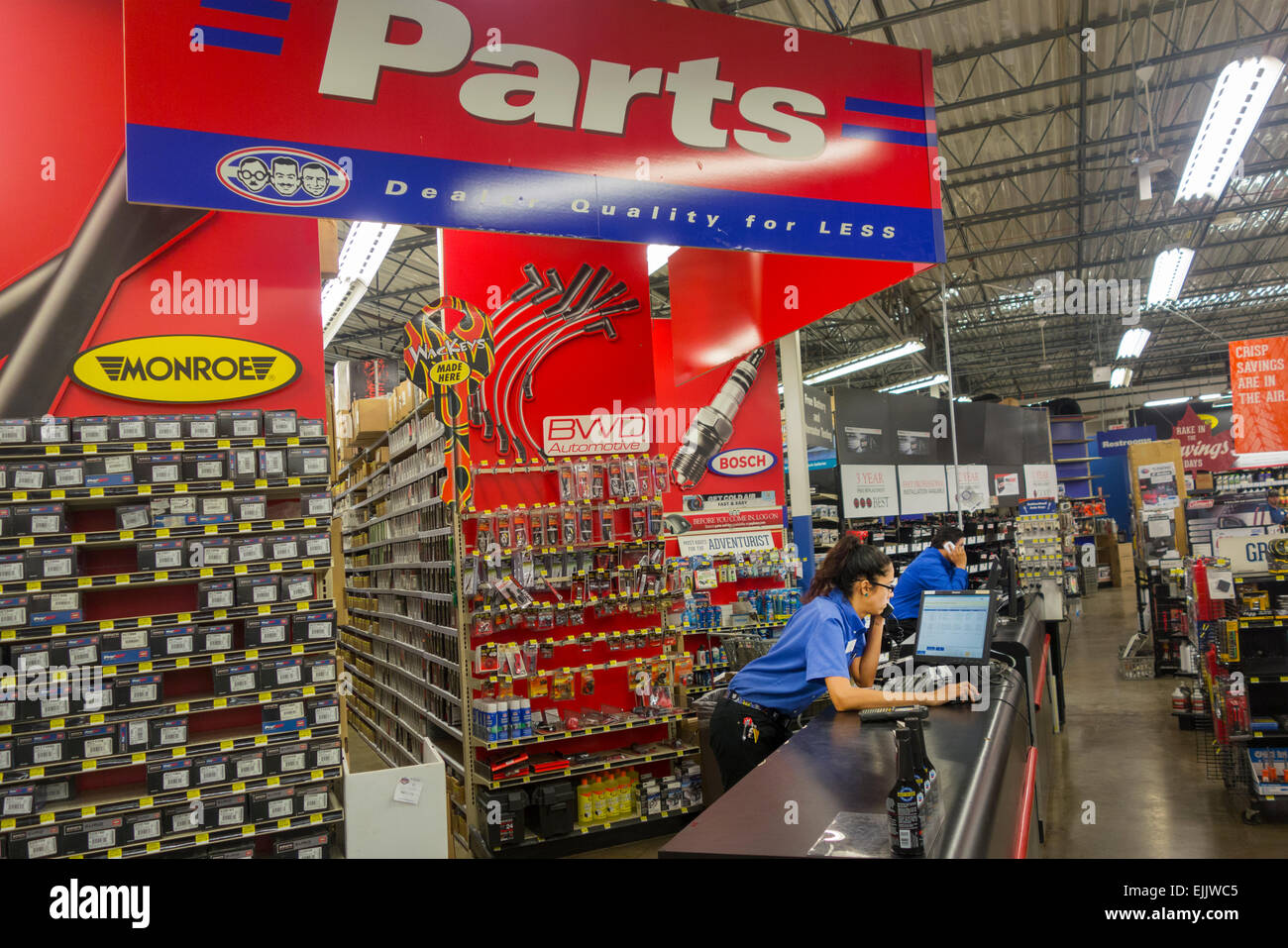 Pep Boys auto store sign Stock Photo - Alamy