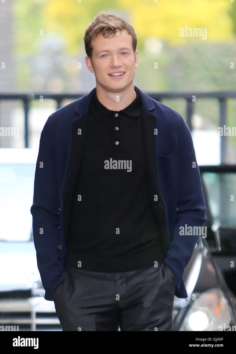 Ed Speleers outside the ITV studios Featuring Ed Speleers Where