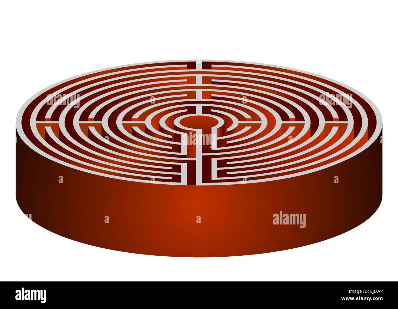 vector illustration of the maze - labyrinth Stock Vector