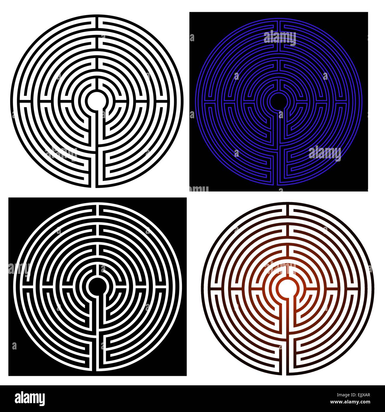 Vector illustration of the maze Stock Vector