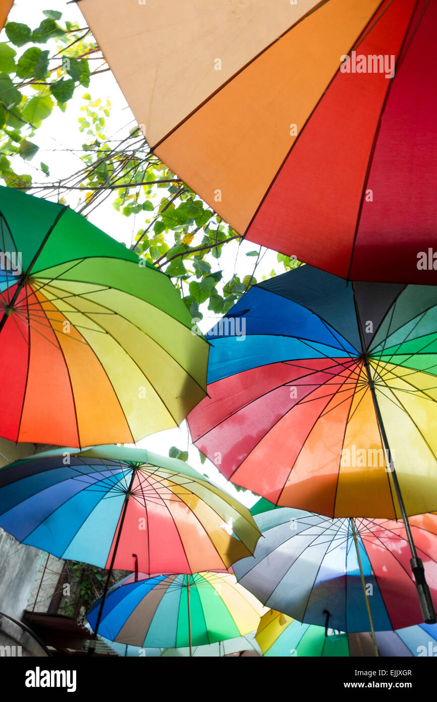 Hanging umbrellas hires stock photography and images Alamy