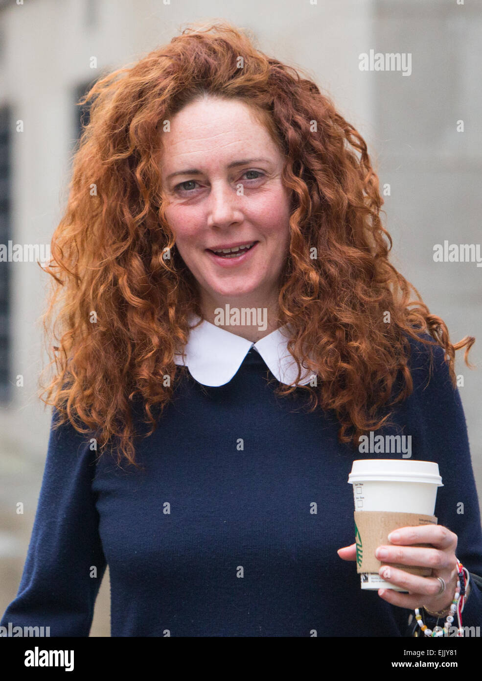 Rebekah Brooks,Former Editor of the News of the World,arrives at the Old Bailey for the phone hacking trial Stock Photo