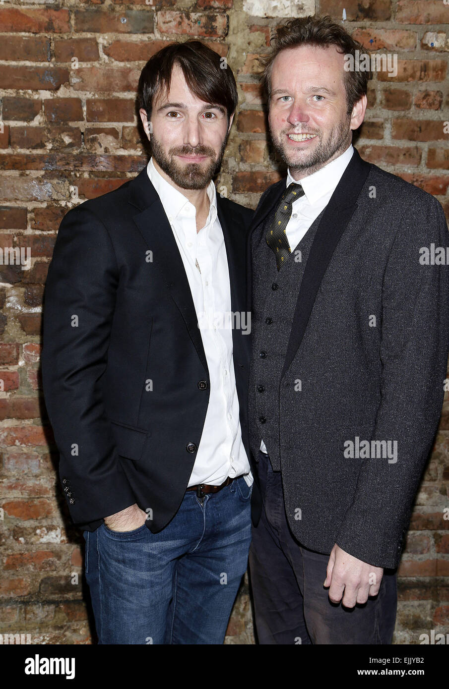 Opening night party for Scenes From a Marriage held at Phebe's Tavern and  Grill. Featuring: Alex Hurt,Dallas Roberts Where: New York, New York,  United States When: 23 Sep 2014 Stock Photo - Alamy