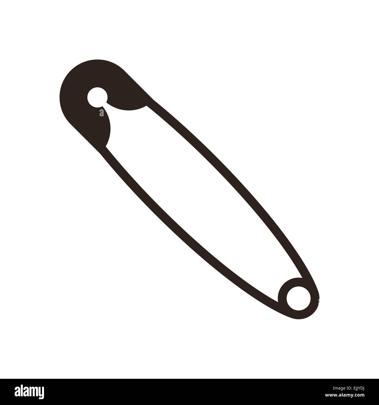 Safety pin isolated on white background Stock Photo Alamy