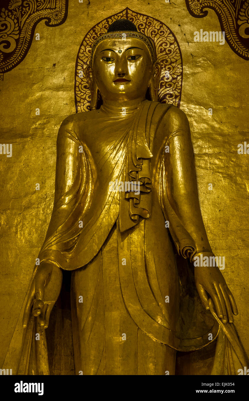 Buddha statue at the Buddhist Temple of Ananda Phaya at Began Stock Photo