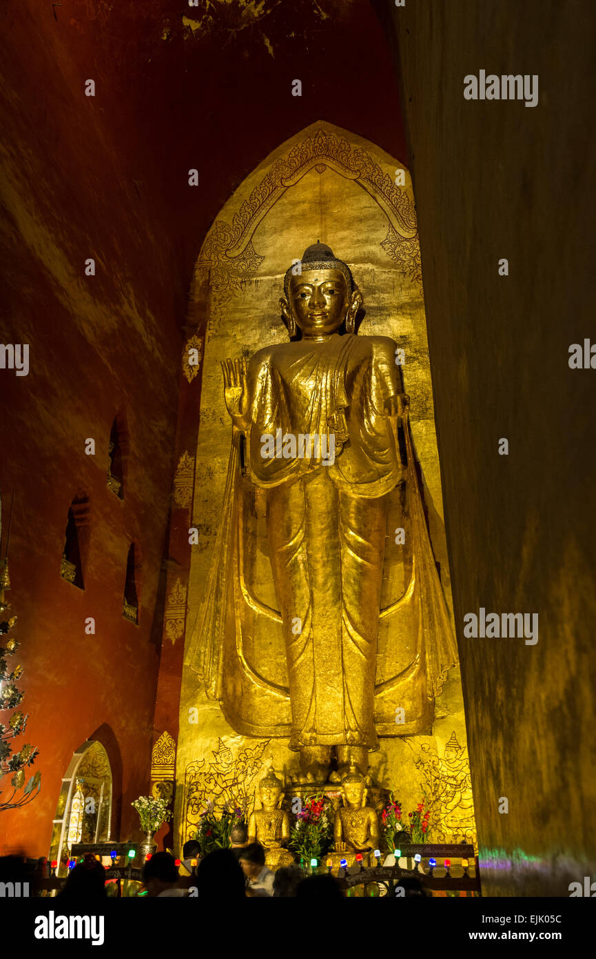 Buddha Statue at the Buddhist Temple of Ananda Phaya at Began Stock Photo