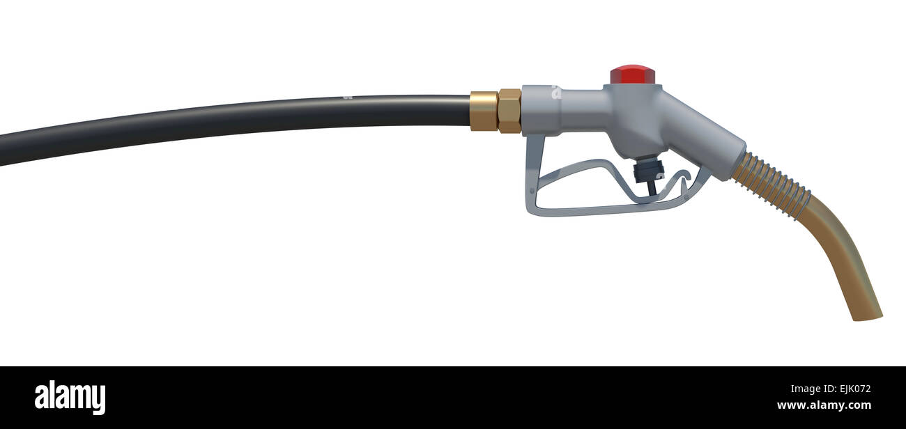 Gas hose nozzle. Front view. Isolated Stock Photo Alamy