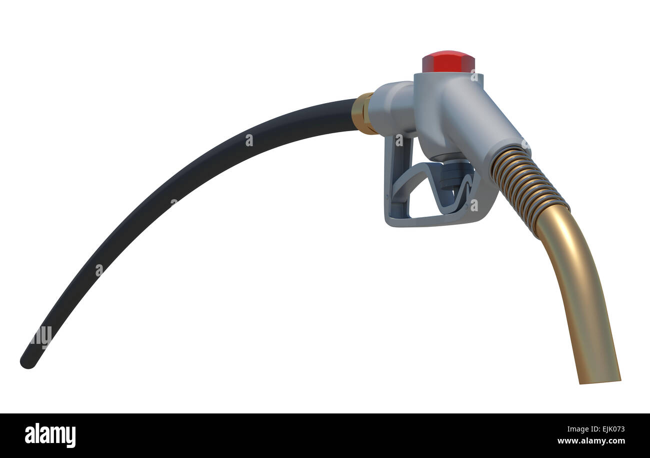 Gasoline fuel nozzle. Front view. Isolated Stock Photo Alamy