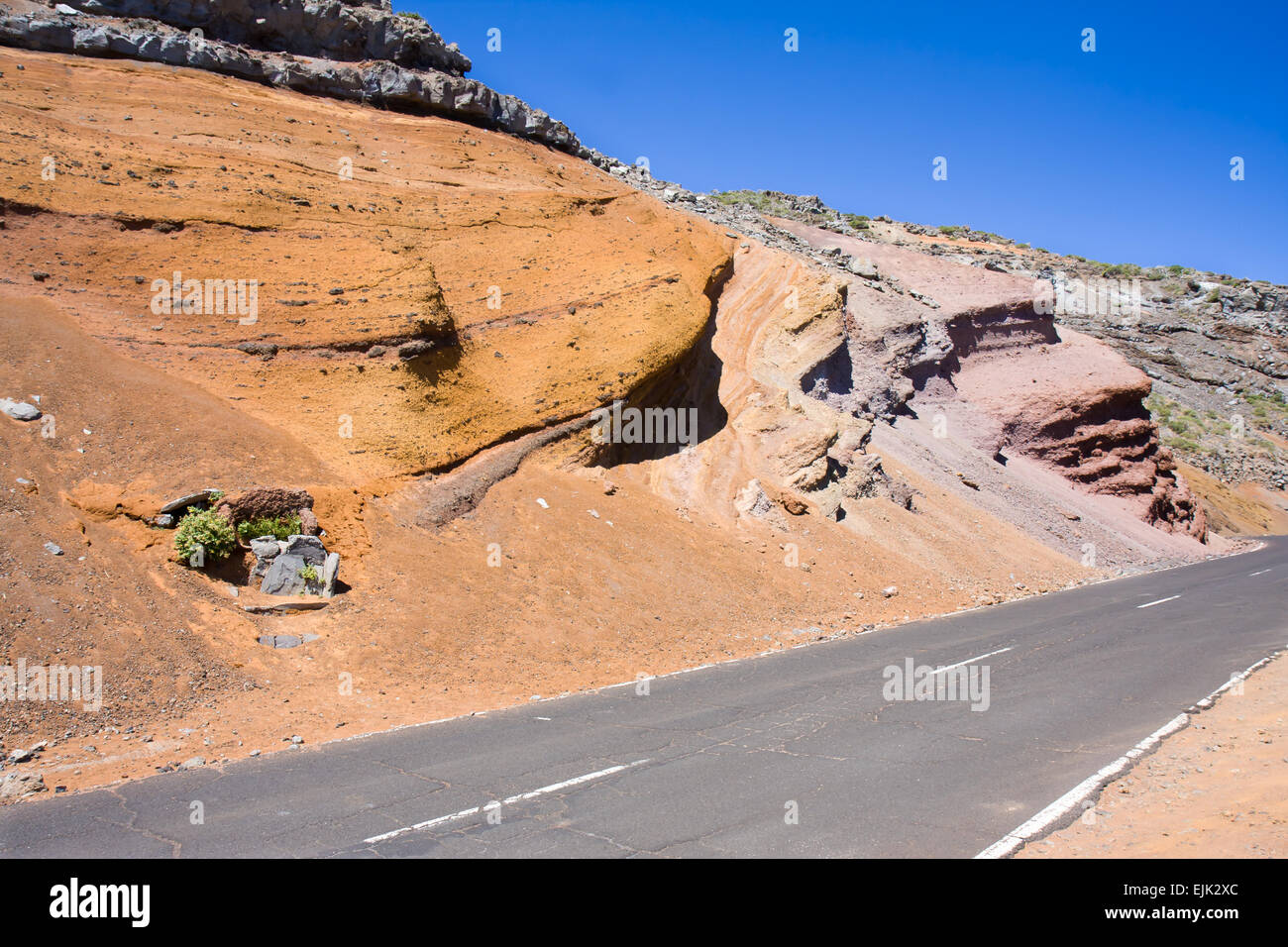 Faces of stone, La Palma, Canary Islands Stock Photo