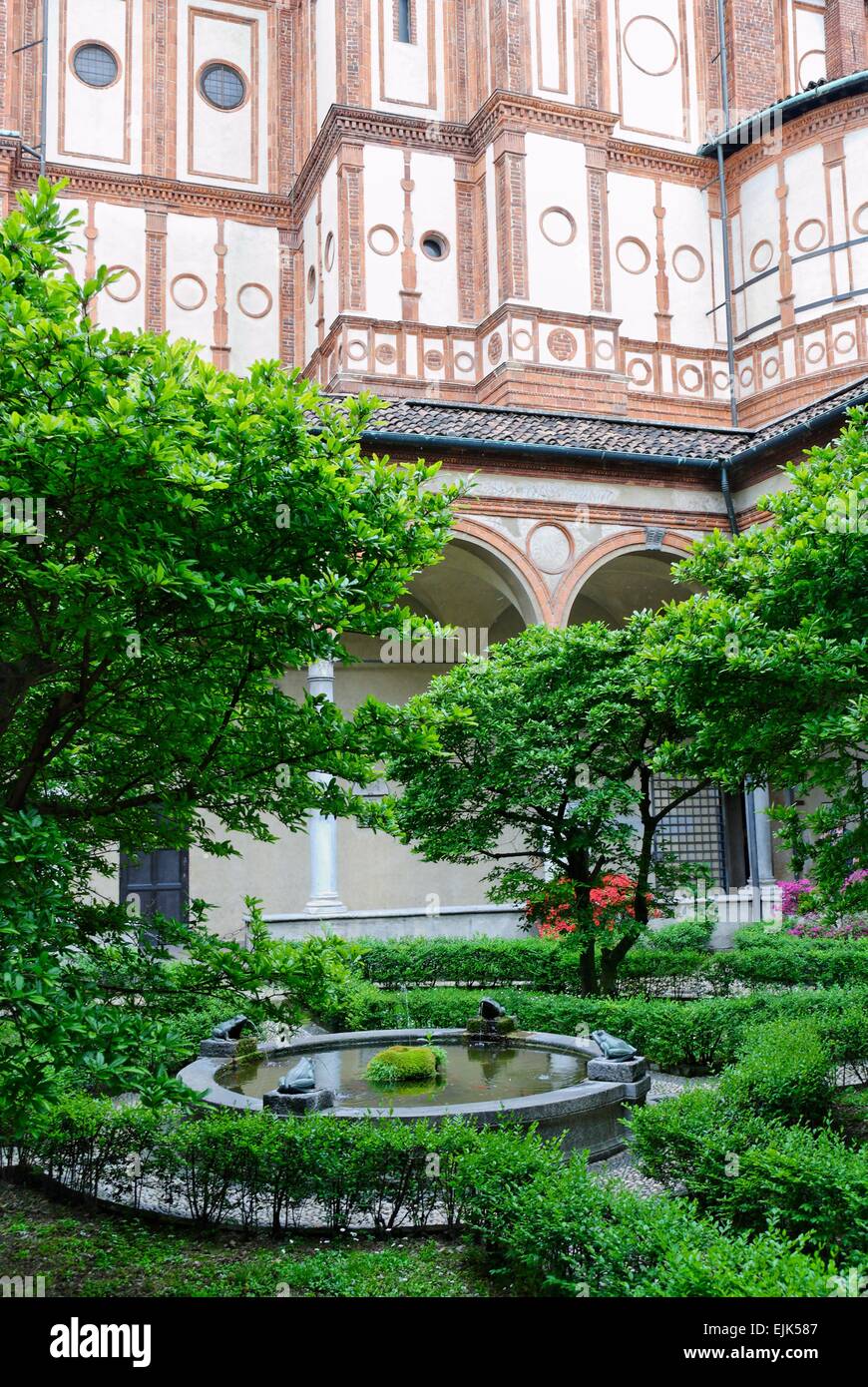 Santa Maria delle Grazie cloister  Milano Italy Stock Photo