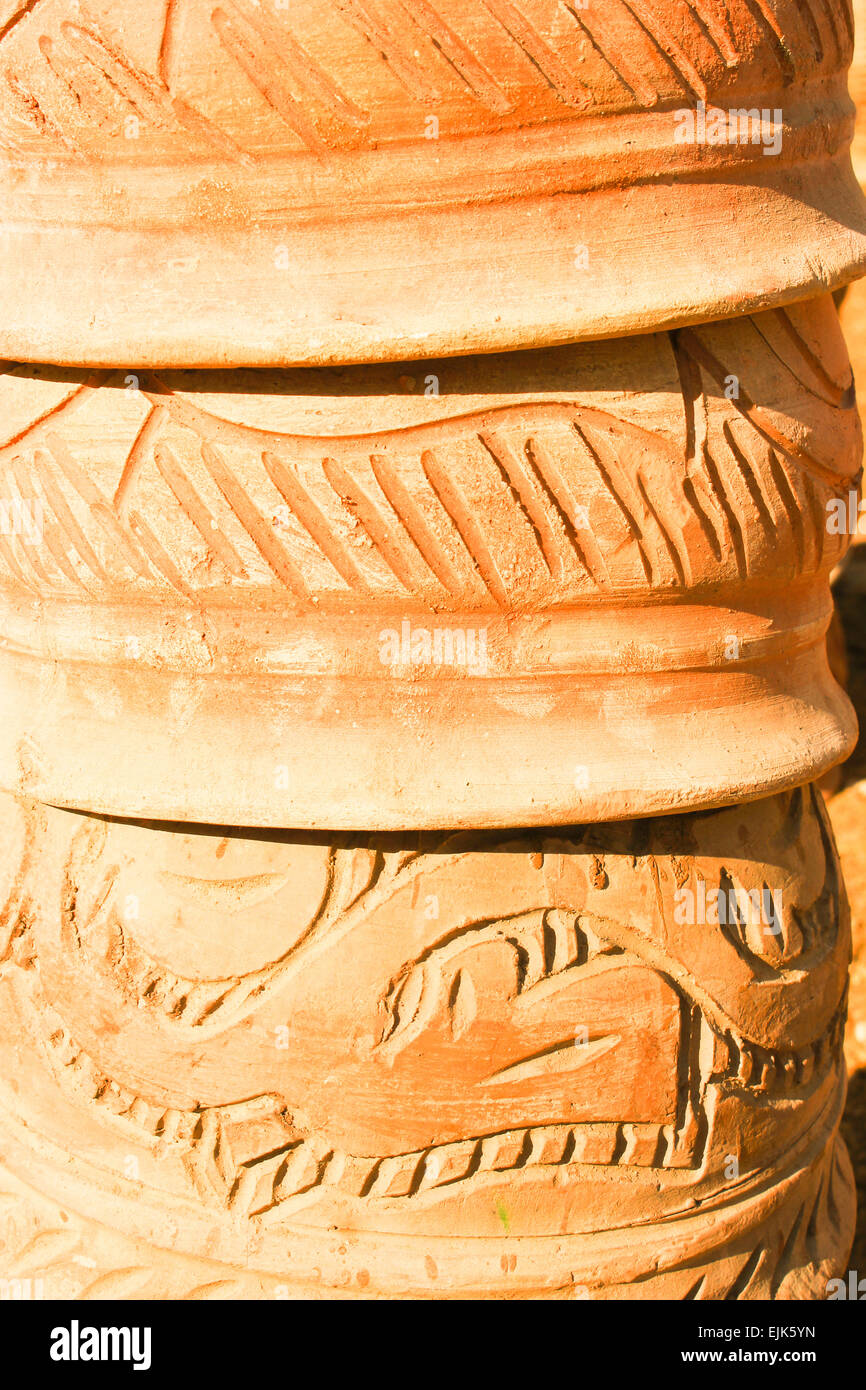 Set of crocks. Inverted crocks are on the ground Stock Photo Alamy