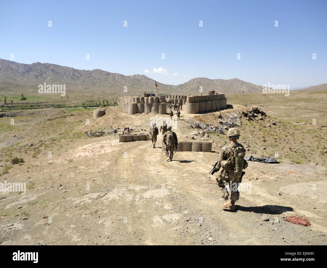 Soldiers of the 6th Battalion, 2nd Brigade, 203rd Afghan National Army