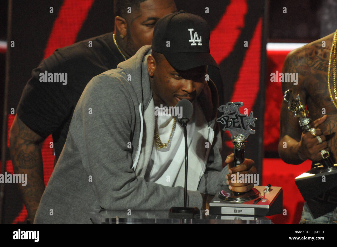 The 2014 BET Hip Hop Awards Show held at The Atlanta Civic Center in Atlanta - Inside Featuring: YG Where: Atlanta, Georgia, United States When: 20 Sep 2014 Stock Photo