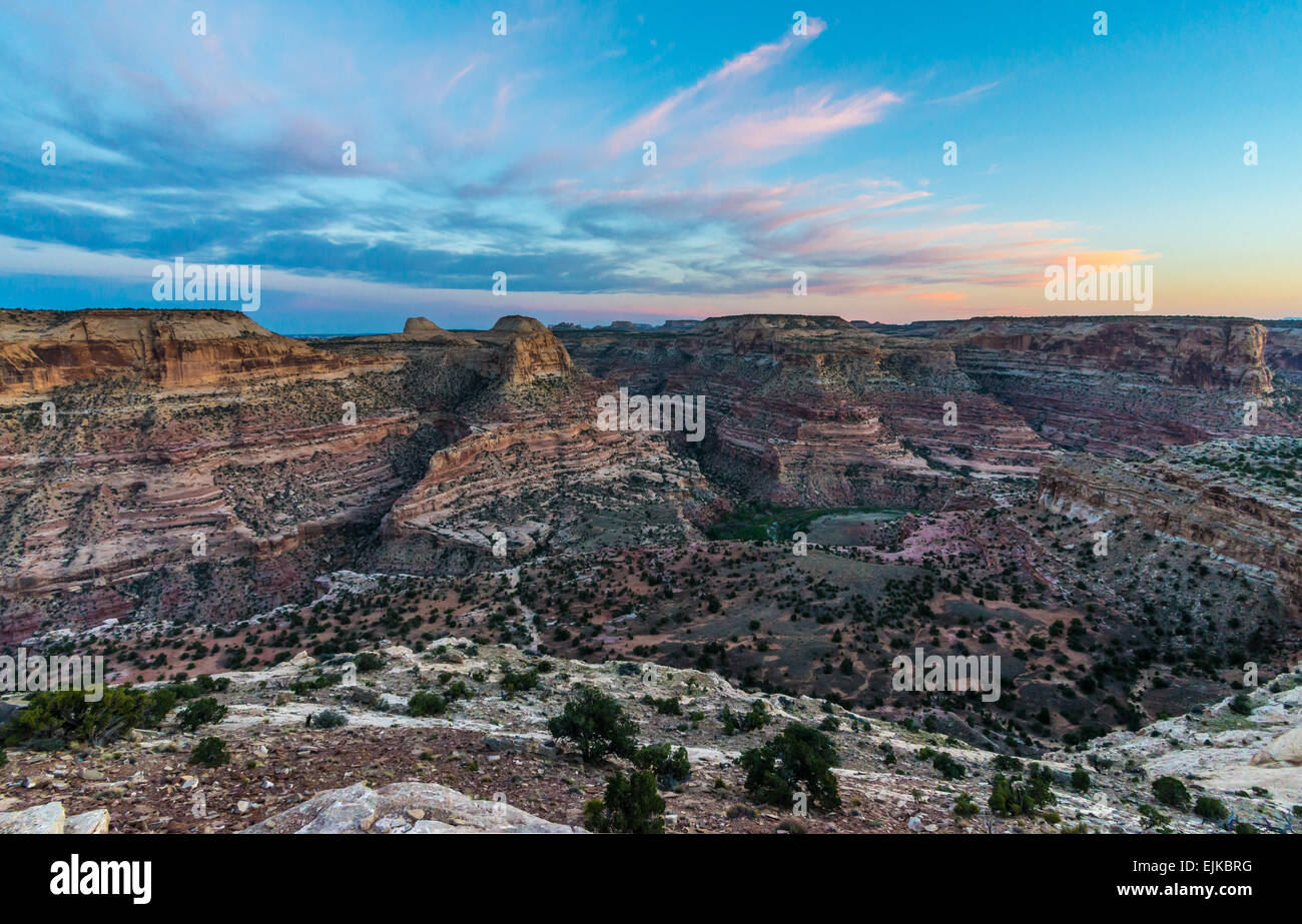 Little Grand Canyon Sunset Wedge Overlook Utah Stock Photo Alamy