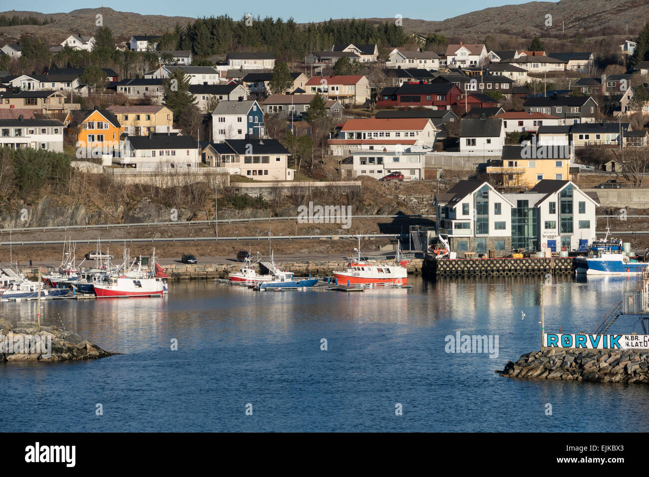 Norway, Nord Trøndelag, Rørvik fishing village Stock Photo