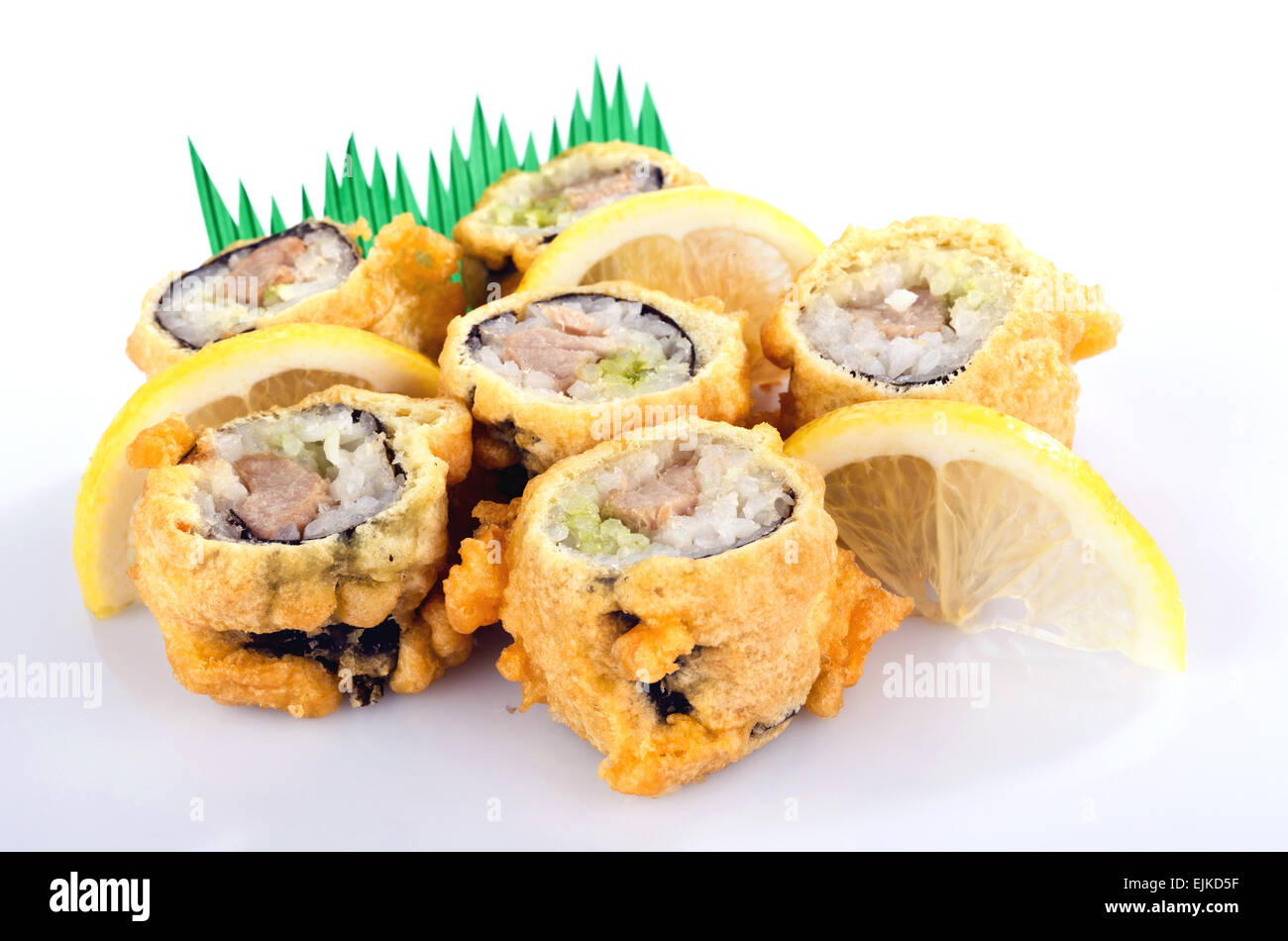 sushi roll fried in tempura batter Stock Photo Alamy
