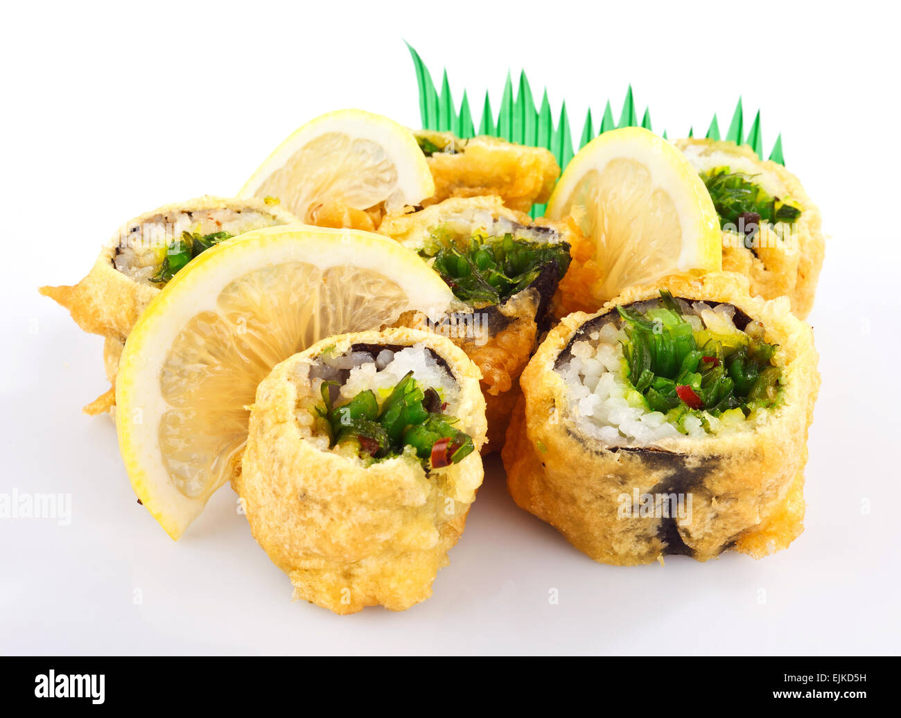 sushi roll fried in tempura batter Stock Photo Alamy