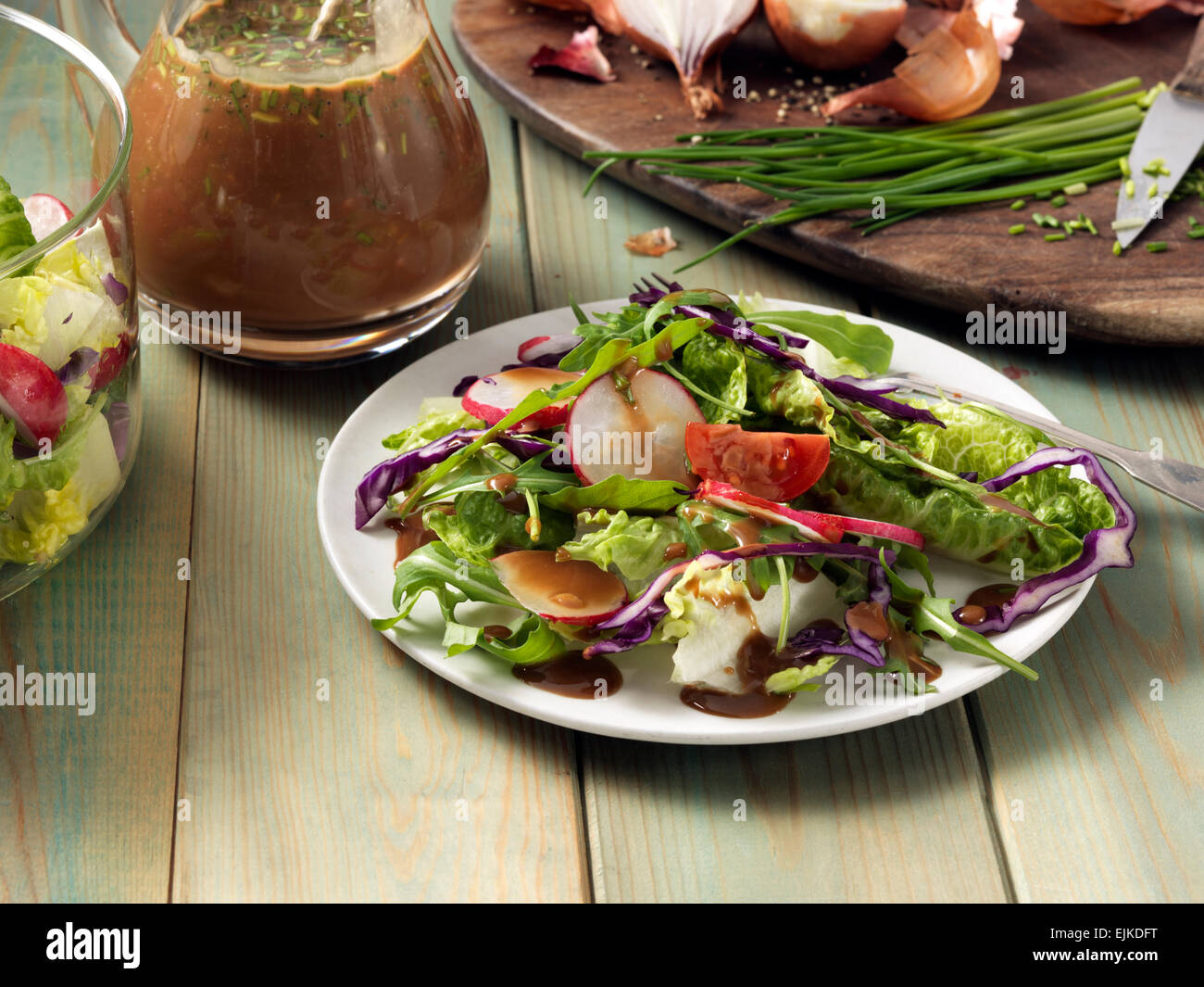 Honey balsamic vinaigrette salad dressing hi-res stock photography and ...