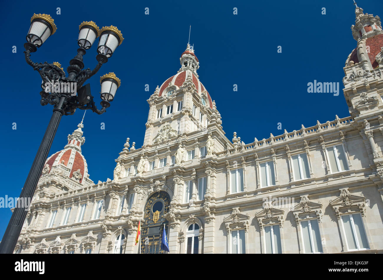 Main building Town Hall in the Plaza del Pere Cornell in the village of  Almassora province of Castello, Spain Stock Photo - Alamy