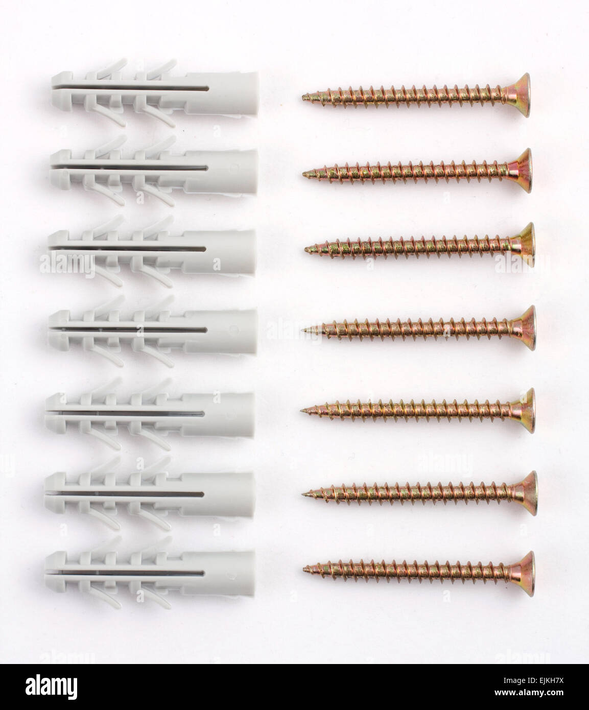 dowels and screws Stock Photo Alamy