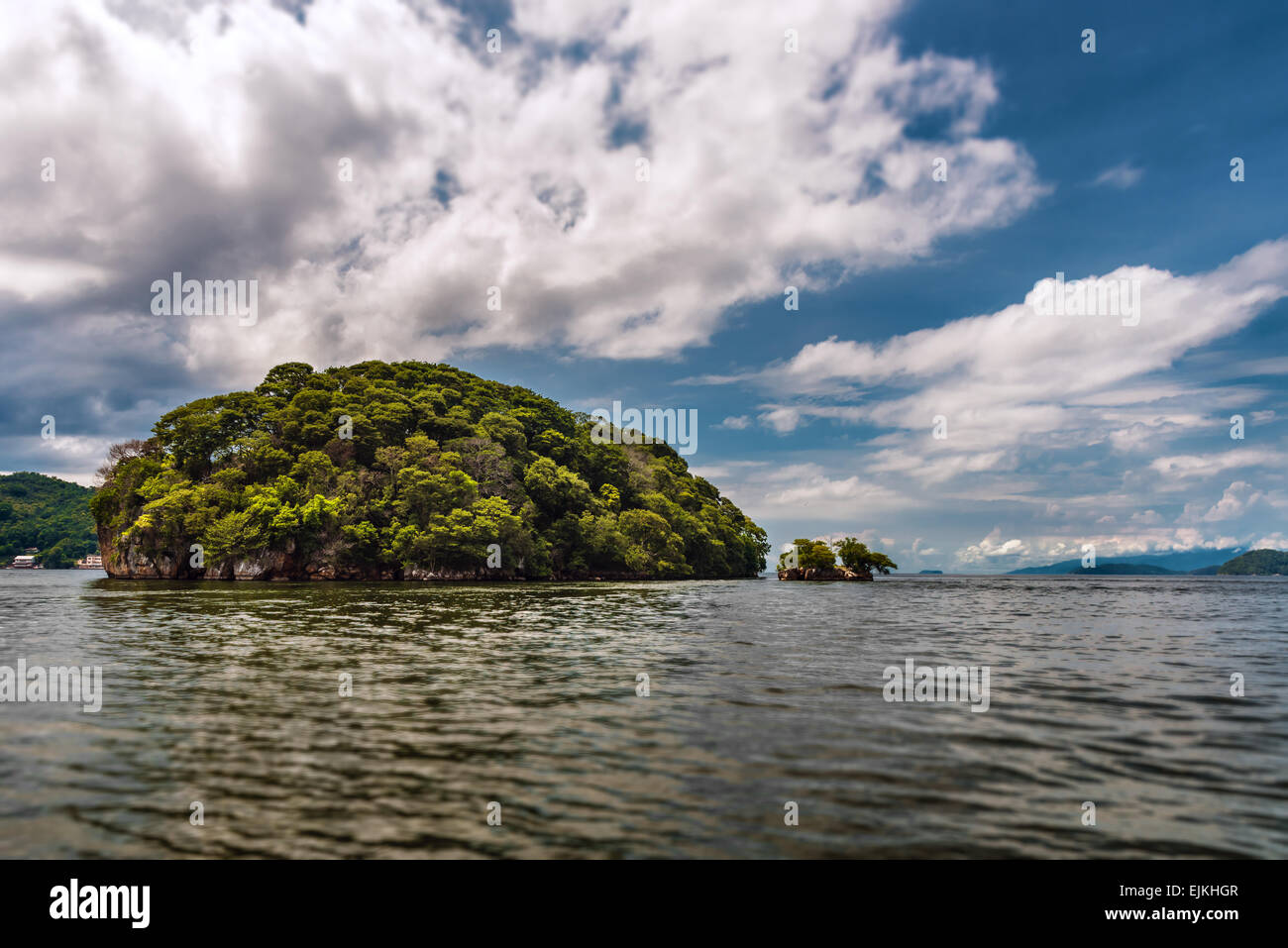 Small island off Trinidad and Tobago Stock Photo